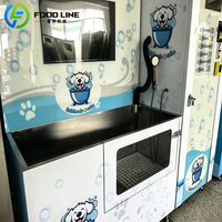 Station de nettoyage pour animaux de compagnie, machine de toilettage et de bain partagée pour la communauté, avec système d'utilisation sécurisé pour les utilisateurs