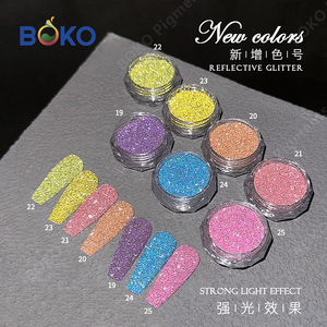 BOKO Diamant Flash Paillettes Paillettes Brillantes Réfléchissantes <span class=keywords><strong>Sucre</strong></span> Paillettes Pour Ongles - Product Image 3