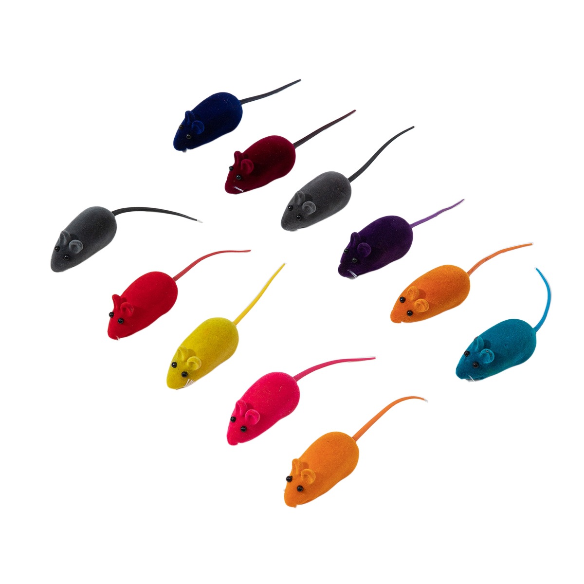 Cheveux de couleurs mélangées, une souris en vinyle