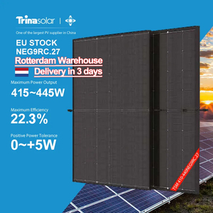 Châu Âu Rotterdam Kho Trina TSM-NEG9RC.27 Năng Lượng Mặt Trời Vertex S + 400W 415W 420W 430W 440W 445W Bifacial PV Module Tất Cả Các Màu Đen - Product Image 1