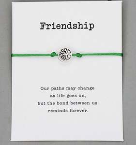 Pulseras de la suerte con amuleto de árbol de la vida Pipitree, ajustables, de moda, para regalo, con hilo rojo, para la amistad y los deseos. - Product Image 5