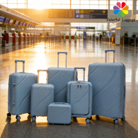 Ensemble de bagages rigides 6 pièces, prêt pour les affaires et les voyages |   Roues pivotantes lisses pour une mobilité aisée.