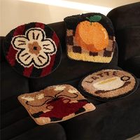 Lustiger Grafik-Teppich, waschbar, rutschfest, niedliches Muster, Bodenmatte für Schlafzimmer, Badezimmer, Küche, Wohnheim, Raumdekoration