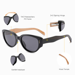 Lunettes de soleil œil de chat tendance pour femme, monture PC, protection UV400, polarisées, pour le voyage et la conduite - Product Image 4