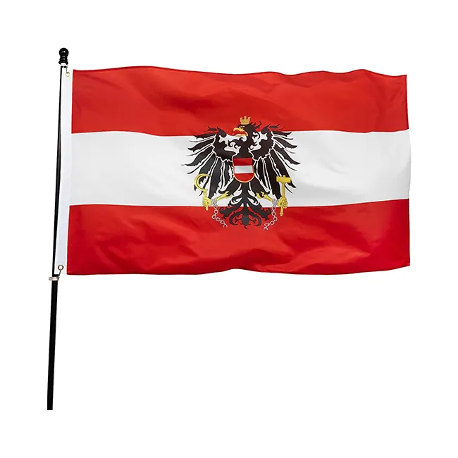 Austria Flag 3x5 Ft Austrian Coat of arms National Emblem Flags