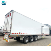 Remorque à 3 essieux, 45 T, 53 pieds, Reefer, chargement de viandes réfrigérées, Semi-boîte, Van, cargaison