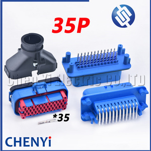 ขั้วต่อกันน้ำอัตโนมัติ35ขาสีฟ้าปิดผนึกบอร์ด ECU ซีลซ็อกเก็ตปลั๊ก PCB 776164-5 776231-5 776230-5 776163-5 1-776231-5 - Product Image 1