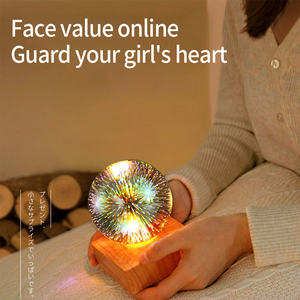 Lámpara Nocturna LED, Lámpara Nocturna de Cielo Estrellado, Recargable por USB, Luz de Fuegos Artificiales, Táctil 3D, Decoración del Hogar, Regalo Creativo, Proyector de Cielo Estrellado - Product Image 5