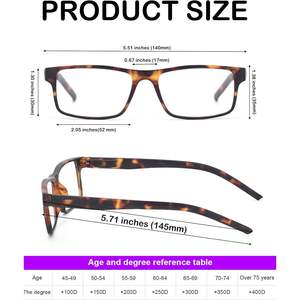 Lunettes de lecture Colloddiss Slim SR20523, monture transparente, anti-lumière bleue, unisexe, style rectangulaire pour adultes - Product Image 6