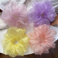 YAOYU Corée Dongdaemun Super Large Organza Crystal Bubble Intestine Hair Ring Rope Fashion Elegant Women's Tie Hair
