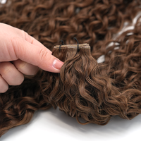 Extensiones de Cabello Humano Genius Weft de Doble Trama, Extensiones de Cabello Genius Weft Invisibles, Extensiones de Cabello Genius Weft Ondulado