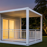 Maison conteneur démontable modulaire en acier préfabriqué 20ft 40ft à assemblage rapide pour bureau de chantier et usage domestique