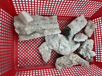 Vente flash : Cluster d'apophyllite bleu clair naturel en vrac avec druzy et formation de stilbite géante, spécimen minéral pour décoration ou cadeau