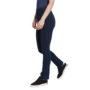 Women's Plus Size High Waist Wide Leg Straight Knitted Simple Summer Breathable 4-way Stretch Eco-Friendly Casual Jeans - Product Image 1