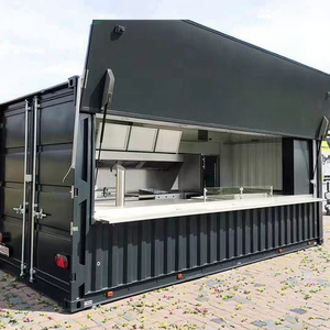Maison conteneur métallique modulaire portable de 20 pieds, nouvelle conception moderne, boutique et bar mobile d'extérieur, construction en acier, à vendre - Product Image 1