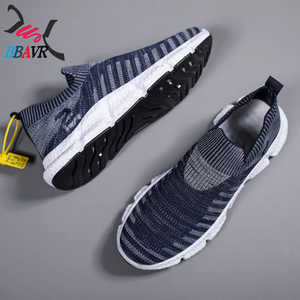 Zapatos Planos de Moda para Hombre, Tejido Transpirable, Deportivos y Casuales, Negros, para Caminar al Aire Libre - Product Image 2