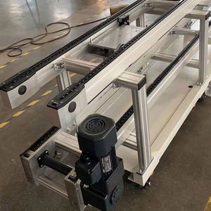 New High Quality Toshine Belt Tray Plate Top Chain Conveyor Belt Chains Pallet-Handling System Double Speed Adjustable Conveyor - Product Image 4