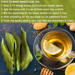 Xoài lá không khí khô hữu cơ toàn bộ số lượng lớn gói thực vật tự nhiên dễ vỡ xoài trà lá lỏng thảo mộc tùy chỉnh Túi/Túi/Cắt/pha trộn - Product Image 2