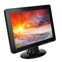 Moniteur TFT LED large écran de 12 pouces, rapport d'aspect 16:10, moniteur de bureau LCD de 12,1 pouces avec entrée 12V DC