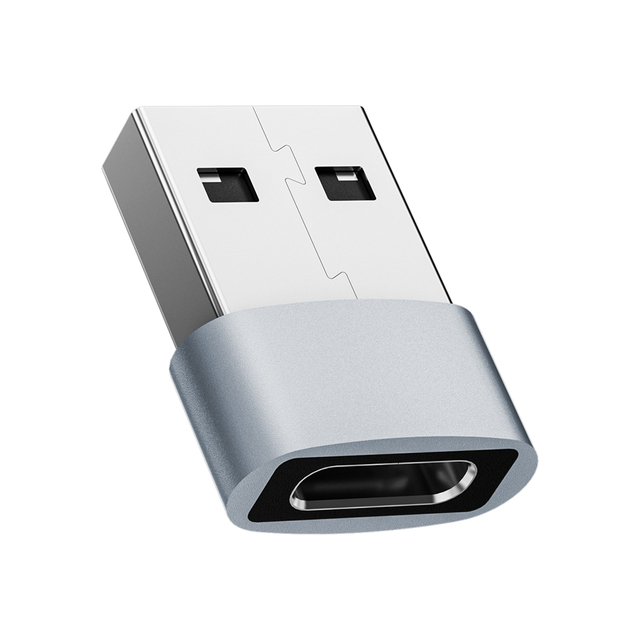 USB Male to USB C Female Connector OTG Convertor Adapter Travel Friendly 2.0