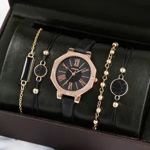 YuSa379 gelang ensemble montre bijoux et gelang ensemble montre et gelang de luxe pour femme montre fille avec