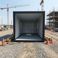 Abri de stationnement mobile préfabriqué en conteneur plat, design moderne respirant, garage pour voiture, anti-corrosion, portable