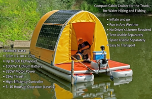 Isla Flotante Inflable para Acampar, Plataforma Flotante Inflable para Playa, Tienda de Campaña Flotante para Acampar en Familia - Product Image 6