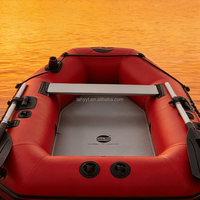 Bateau de pêche gonflable électrique Hailebao, léger, stable, pliable, conçu pour 2 personnes, durable.