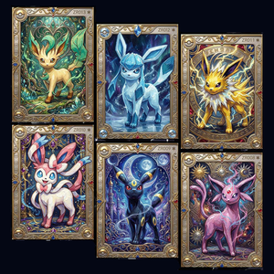 Nueva Tarjeta Coleccionable de Pokémon Dorada, Rara, en Acrílico, Versión en Inglés, 1.ª Edición, <span class=keywords><strong>Caja</strong></span> Misteriosa Sorpresa, Regalo Coleccionable - Product Image 3