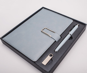 Coffrets cadeaux promotionnels pour petites entreprises, bloc-notes en cuir et stylo personnalisés pour le Nouvel An, remerciements aux clients VIP, papeterie de bureau - Product Image 3