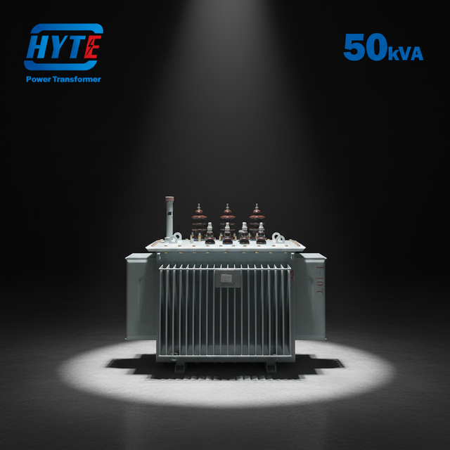S13-50kVA Three Phase Oil-Immersed Transformer with 10kV Input and 480V/440V Output International Quality Standard
