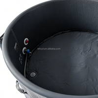 Hailebao Tragbarer Aufblasbarer Runder Spa-Pool mit Massagefunktion, Wasserdichtes PVC-Material, Langlebig für Innen-/Außenbereich, für Kinder