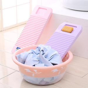 Shunru Plastic Washboard 54.5x22x2.5cm Extra Long Thick For Household Laundry Use Mixed Colors - Product Image 2