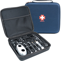 Étui rigide pour kit de diagnostic médical OEM/ODM, boîte de transport étanche et antichoc en EVA moulé pour ensemble d'otoscope et d'ophtalmoscope