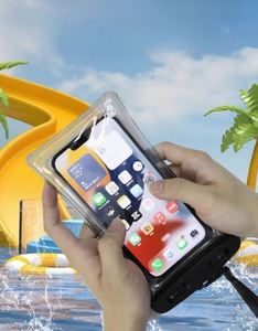 Waterproof Floating Phone Pouch with Airbag, Clear Touch Screen Dry Bag for Swimming, Beach, and Boating - Product Image 3