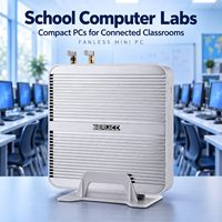 Nouveau mini PC de bureau Intel Core I3-8140U DDR4 sans ventilateur, 4 ports USB 3.0, 2 ports USB 2.0 pour stations de recherche de catalogue de bibliothèque, approvisionnement en gros