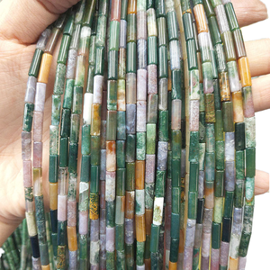 Cuentas de Ágata India en Tubo de Moda SB6623, Hilo de Cuentas Cilíndricas de Piedras Preciosas - Product Image 4