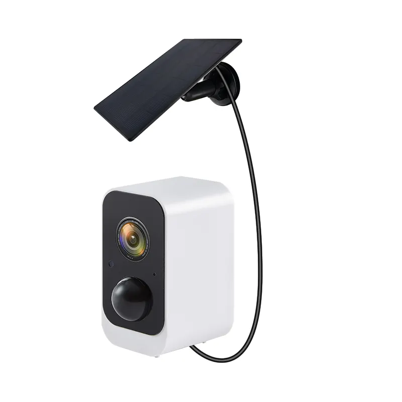 Caméra de surveillance solaire extérieure sans fil, caméra de sécurité grand Angle, enregistreur vidéo réseau App