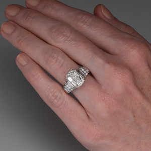 Anello dal design a forma di T, stile semplice, per donna - Product Image 2