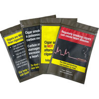 Emballage de cigarettes en feuille d'or standard australien personnalisé, 30g 50g 100g, sachet en plastique vide pour tabac