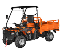 Camion benne tout-terrain 275CC, moteur essence 17HP, 4x4, avec treuil hydraulique et protection solaire