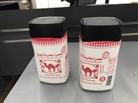 Conteneur d'emballage alimentaire carré vide en plastique PET de 480 ml (16 oz) avec bouteille de stockage de noix sérigraphiée et bouchon à vis – Vente en gros usine