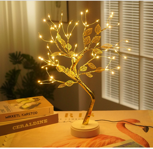 Bonsai Lampu Pohon 108 LED, Baterai Cabang Perak Berkilau Putih dan Dioperasikan USB - Product Image 4