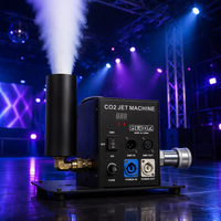 Machine à jet de CO2 100W, contrôle électronique DMX, colonne d'effets spéciaux en métal pour scène, boîte de nuit, mariage, fête