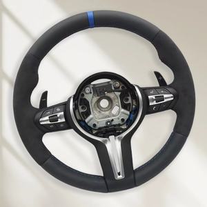 Volante de cuero de ante personalizado para BMW F30 F32 F10 F20 F07 F01 E46 E60 E90 M3 M4 M5 <span class=keywords><strong>M7</strong></span> volante de fibra de carbono - Product Image 1