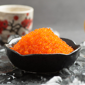 Tobiko de Pescado Volador Congelado de Perú, Sazonado, Certificado BRC, para <span class=keywords><strong>Sushi</strong></span> Bar, Bolsa a Granel de 500g, Venta al por Mayor Directa de Fábrica - Product Image 2