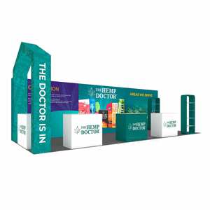 Messestand 10ft X 30ft Modularer Aluminium-Stand Anpassbar Einfache Montage Beleuchtungsbox Jede Farbe Farbgebung Messestände - Product Image 1