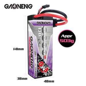แบตเตอรี่ลิเธียมโพลิเมอร์ GNB GAONENG 9000MAH 3S 3S2P HV 11.4V 130C แบบมีสาย  พร้อมกล่องแข็ง สำหรับรถบังคับวิทยุ เรือบังคับวิทยุ รถออฟโรด  ขั้วต่อ TRX EC5 DEANS XT90 XT60 AS150 XT150 - Product Image 2