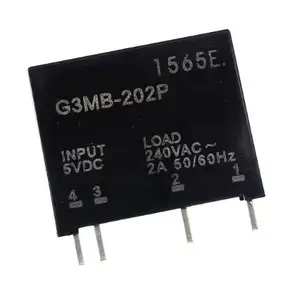 G3MB-202P Relay Solid State asli elektronik pintar, DC-AC PCB SSR In DC 5V/12V/24V keluar 240V AC 2A