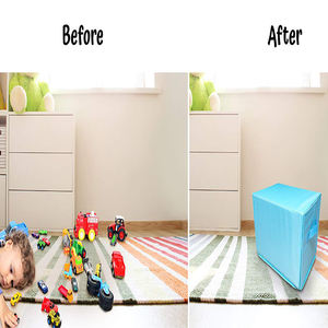 Boîtes pliables personnalisées en polyester <span class=keywords><strong>cube</strong></span> Rectangle panier organisateur pour garçons et filles stockage de jouets conception multifonctionnelle - Product Image 4